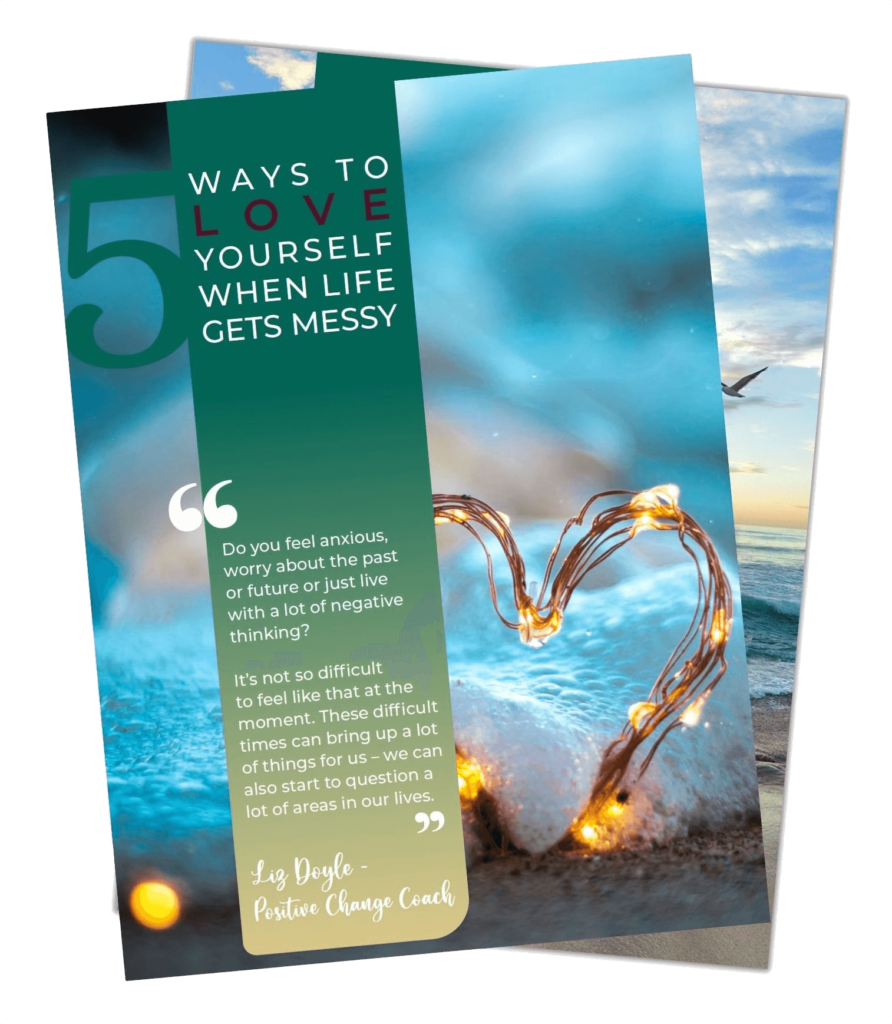 Image of my free download - 5 ways to love yourself when life gets messy. Relating to the blog - Here we are in the first week of May - already!
